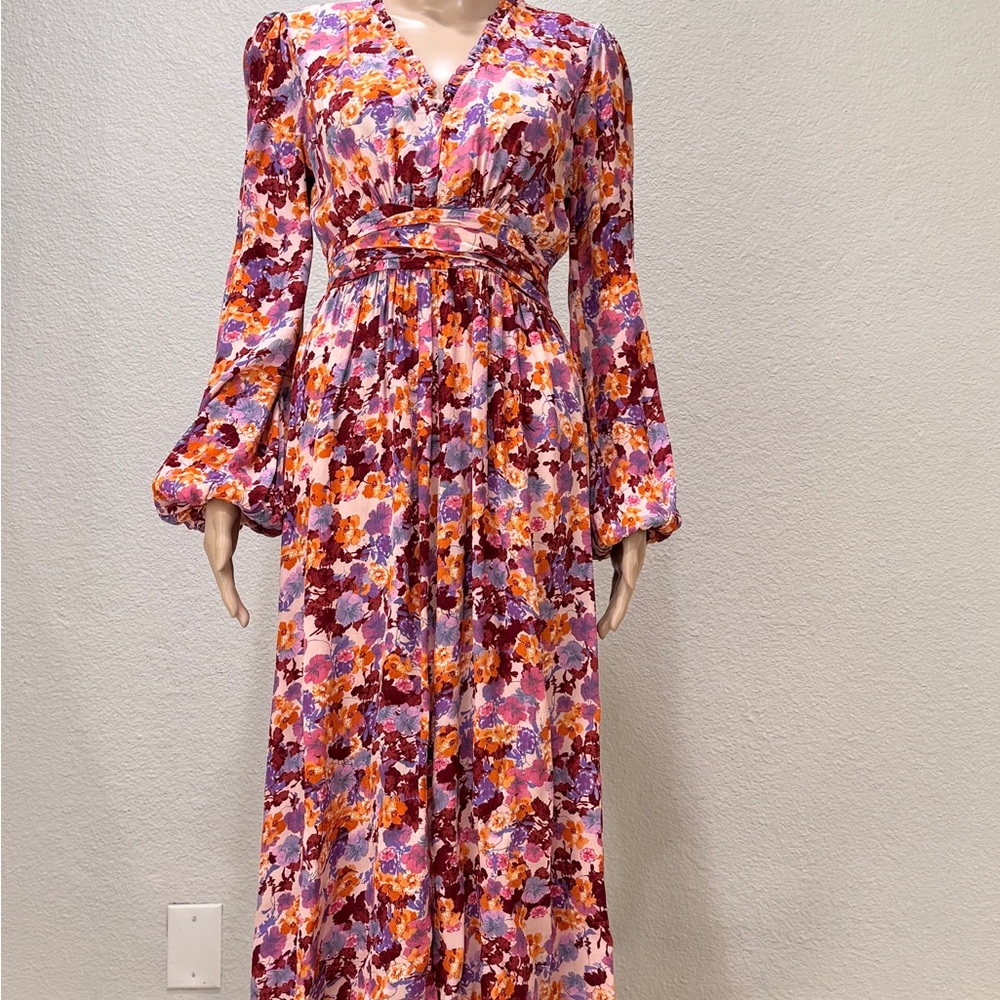 Floral Long Sleeve Maxi Dress
